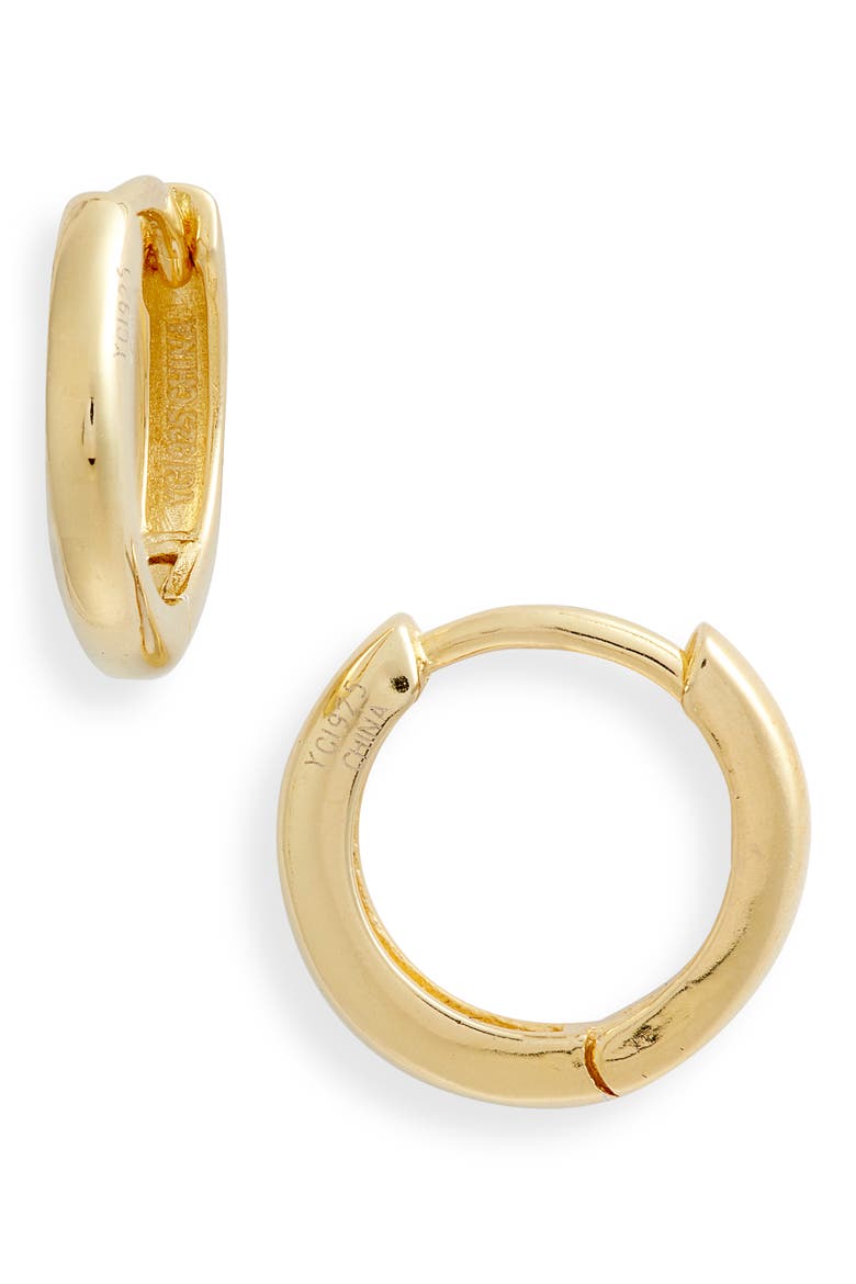 Adina’s Jewels Ring Huggie Earrings, Main, color, GOLD