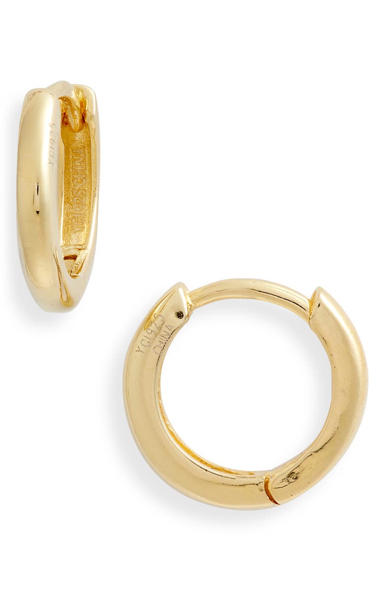 BY ADINA EDEN Adina’s Jewels Ring Huggie Earrings, Main, color,