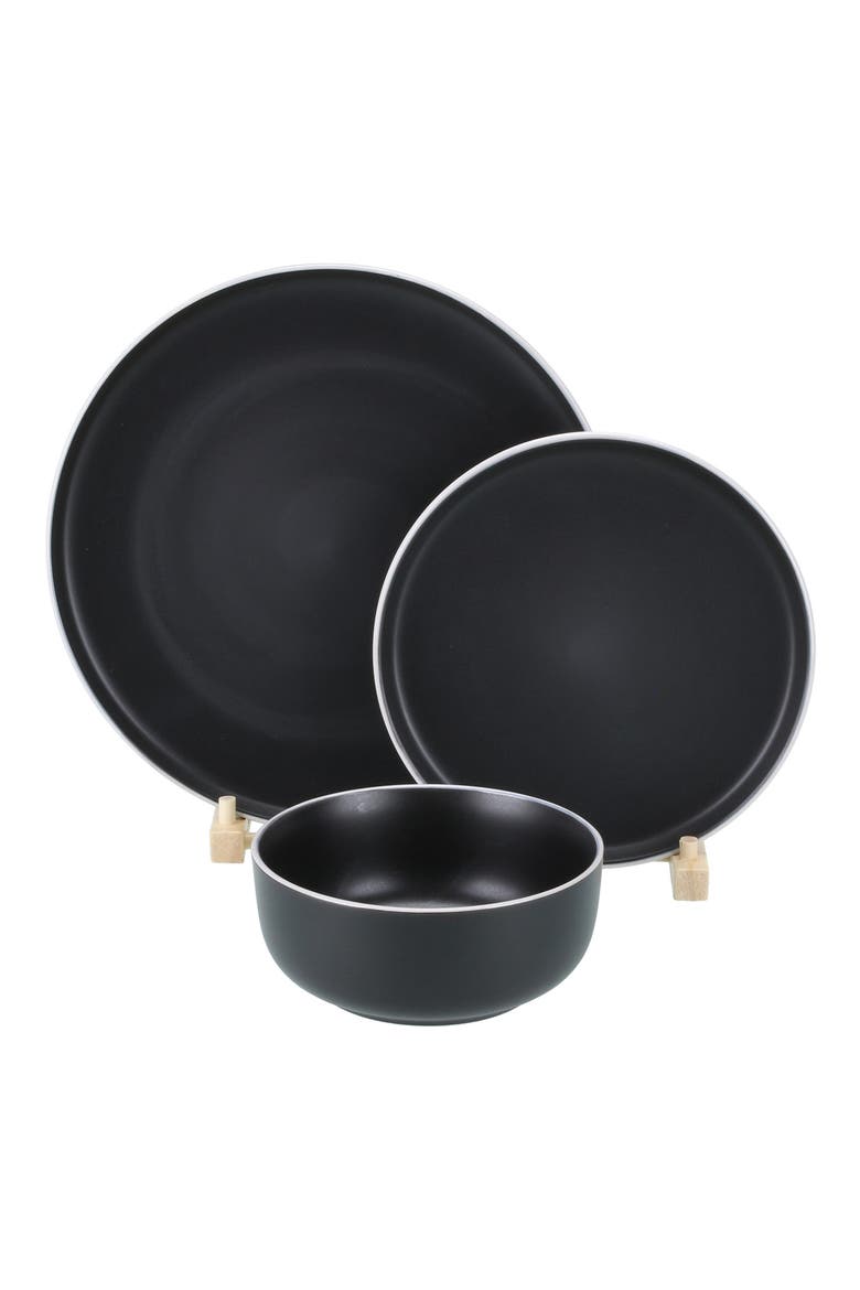 12-Piece Tempo Dinner Set, Alternate, color, BLACK