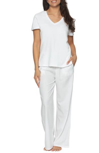 Felina Mirielle Pajamas In White
