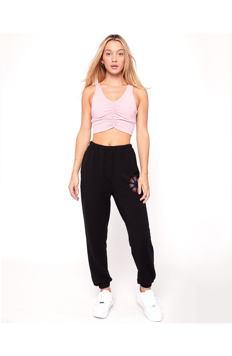 Rebody Active Karma Graphic Sweatpants, Alternate, color, Black/Print