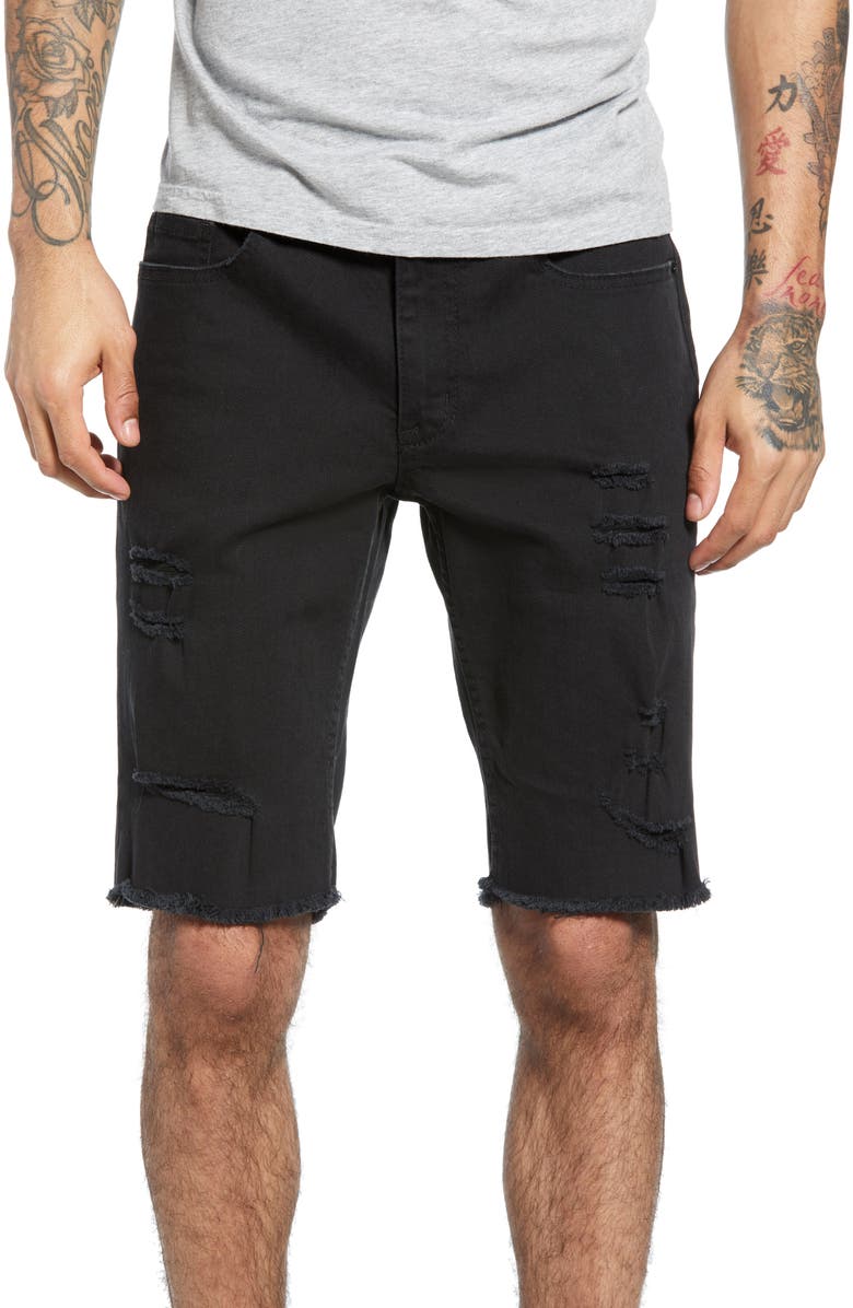 The Rail Ripped Denim Shorts, Main, color, 