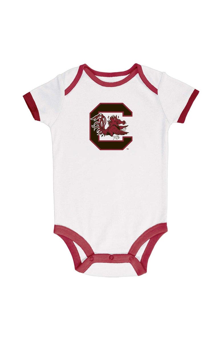 Champion Infant Champion Garnet/Gray/White South Carolina Gamecocks 3-Pack Bodysuit Set, Alternate, color, Garnet