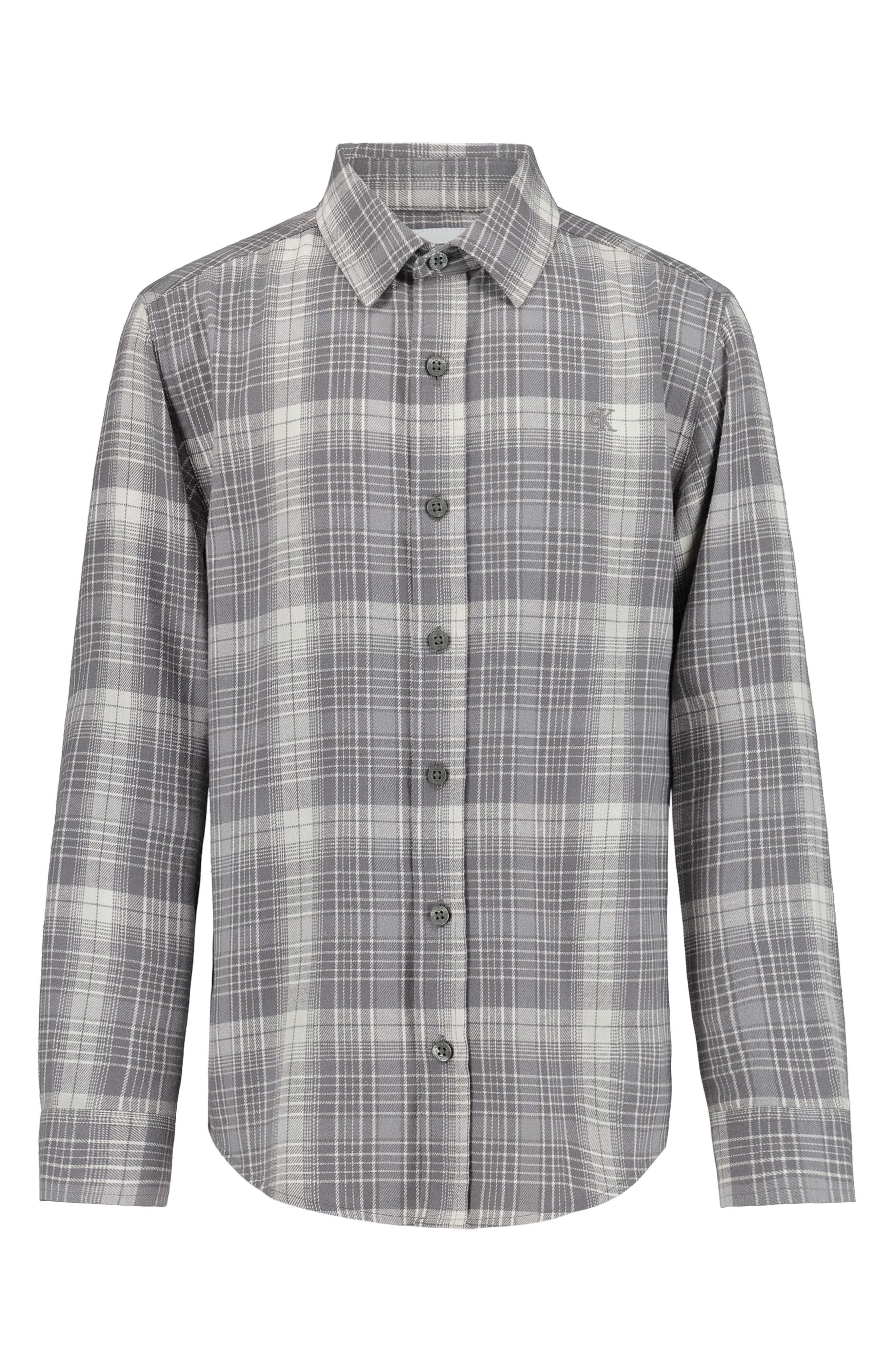 Kids' Plaid Cotton Flannel Shirt