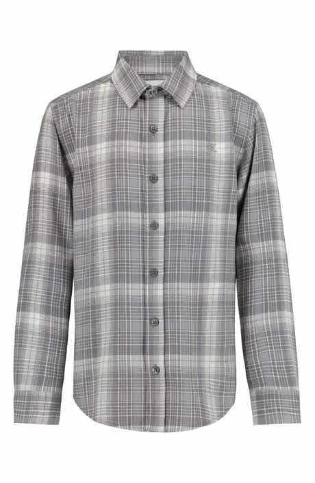Kids' Plaid Cotton Flannel Shirt