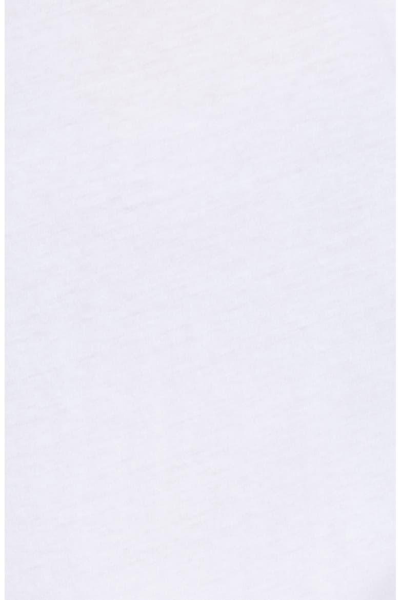 Organic Cotton Blend Long Sleeve Baseball Tee, Alternate, color, WHITE- NAVY BLAZER