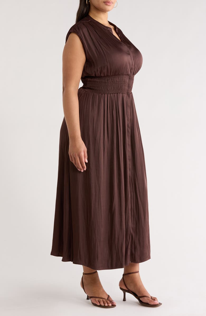 Nordstrom Smocked Waist Maxi Dress, Alternate, color, Brown Roast