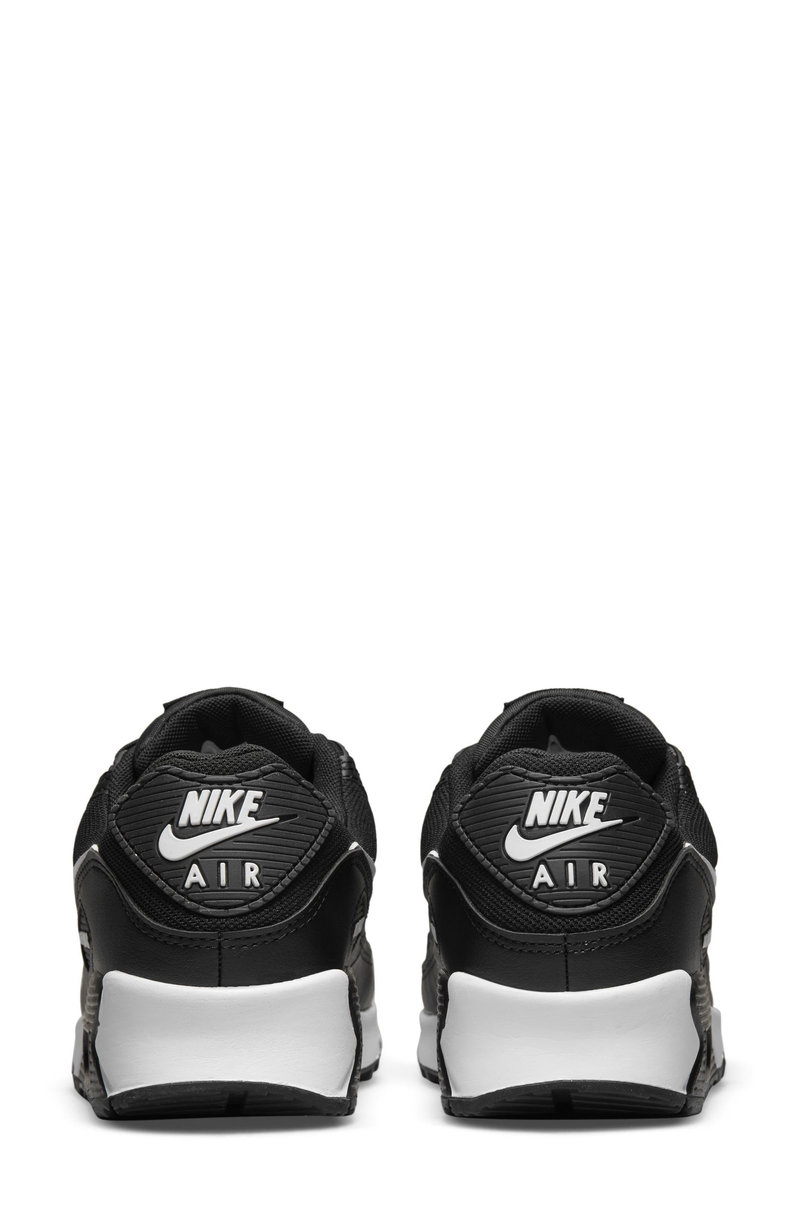 Nike Air Max 90 Sneaker, Alternate, color, 002 Black/White
