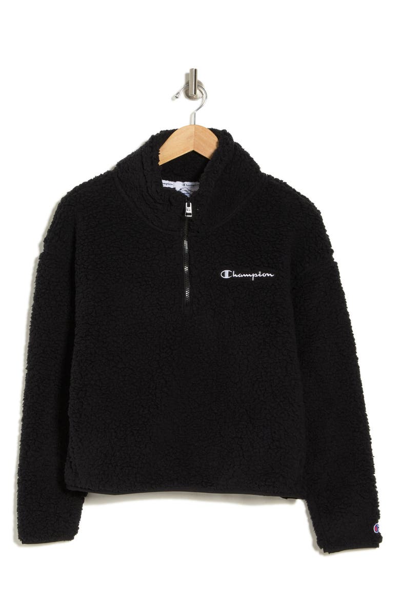 Champion High Pile Fleece Quarter-Zip Pullover, Alternate, color, 