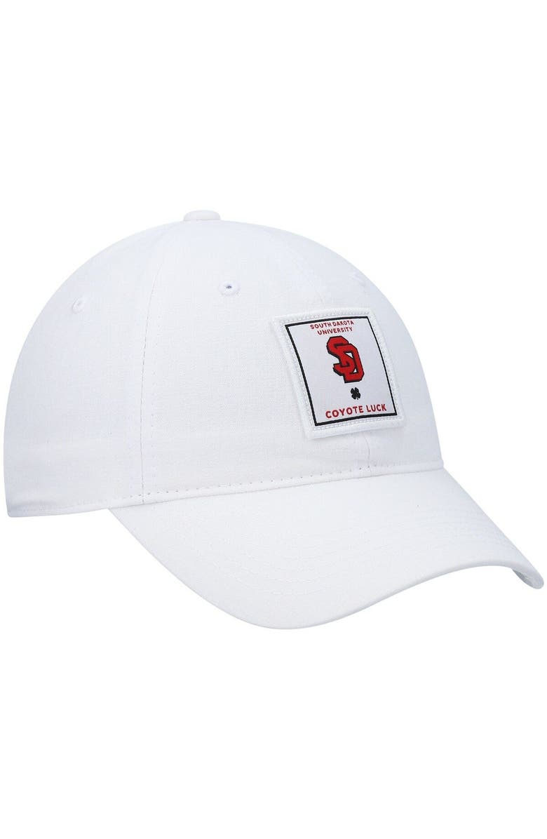 Black Clover Men's White South Dakota Coyotes Dream Adjustable Hat, Alternate, color, White