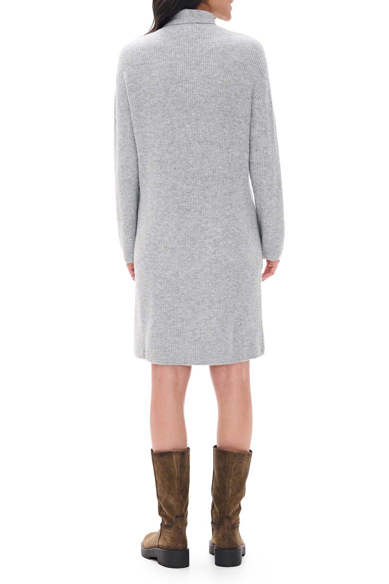 Iris Turtleneck Sweater Dress, Alternate, color, GREY MELANGE