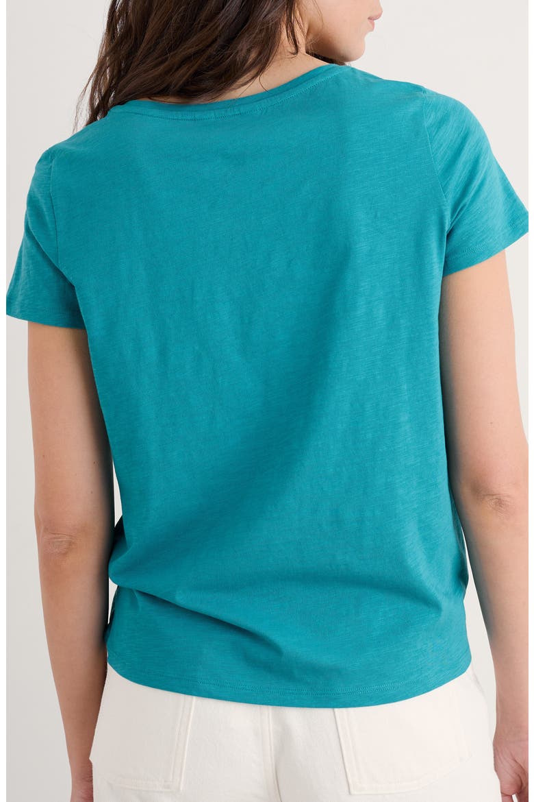 Appletree Keyhole T-Shirt, Alternate, color, AZURITE