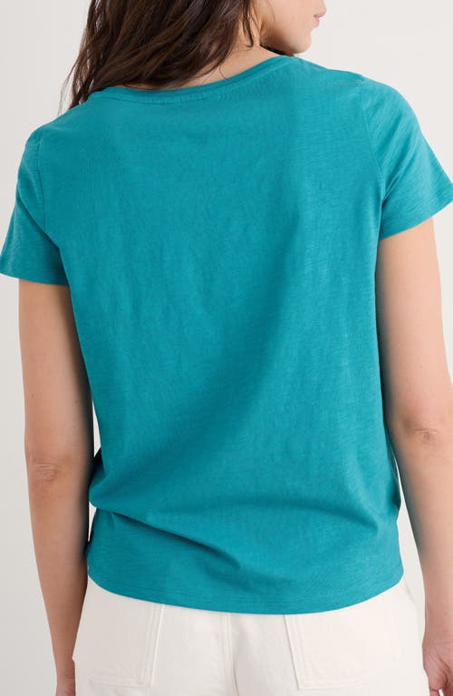 Seasalt Cornwall Appletree Keyhole T-shirt In Blue