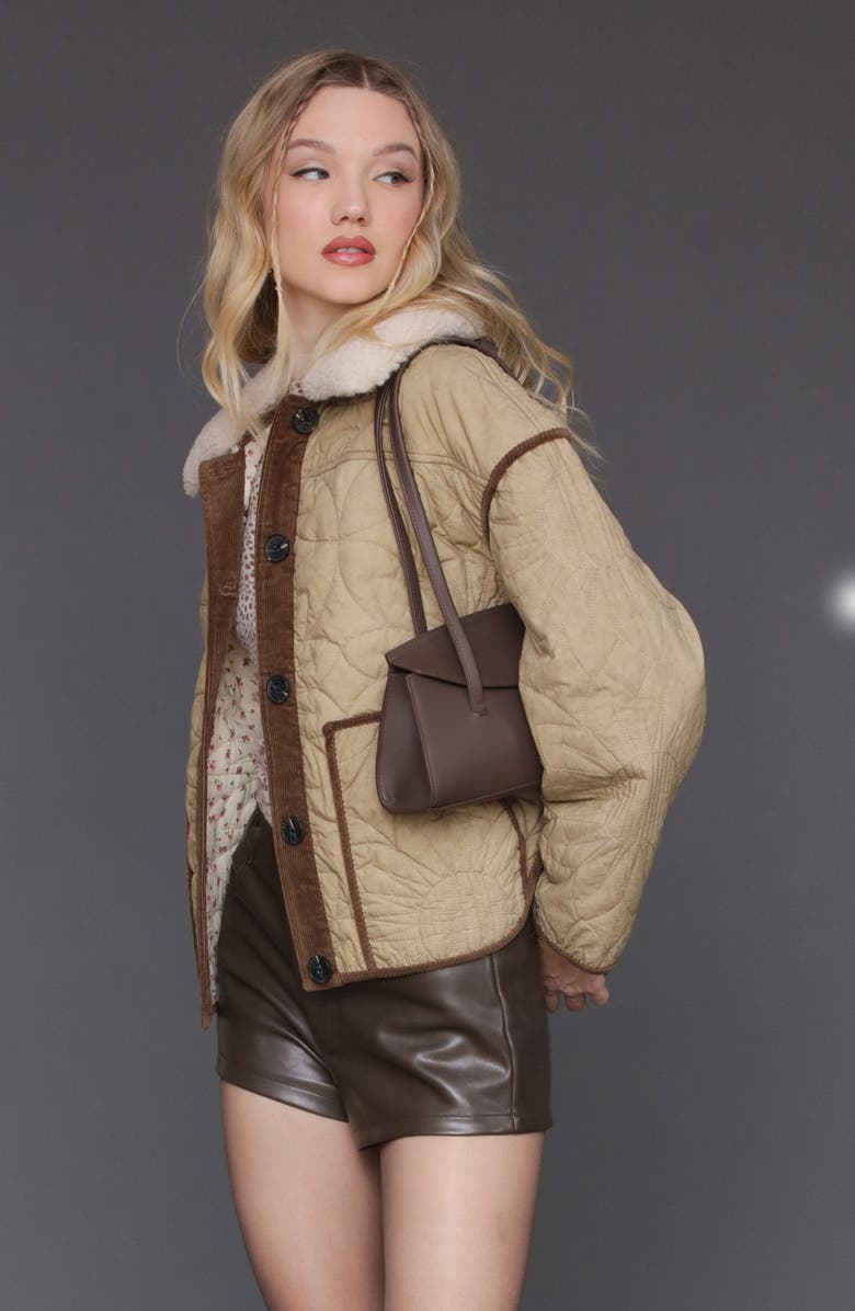 Avec Les Filles Oversize Floral Quilted Heritage Jacket, Alternate, color,