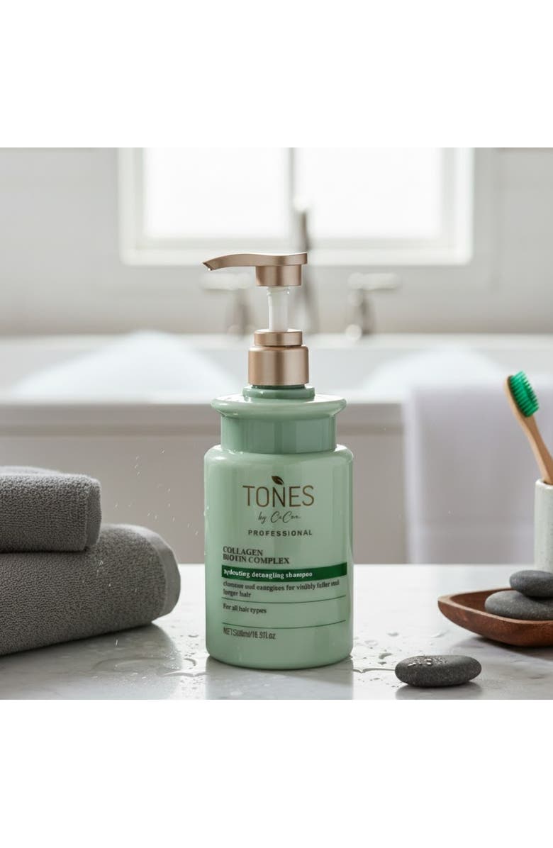 TONES by Cocoa Collagen Biotin Complex Shampoo 500ml, Alternate, color, Orange