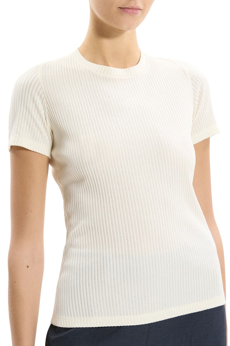 Shrunken Rib T-Shirt, Alternate, color, IVORY