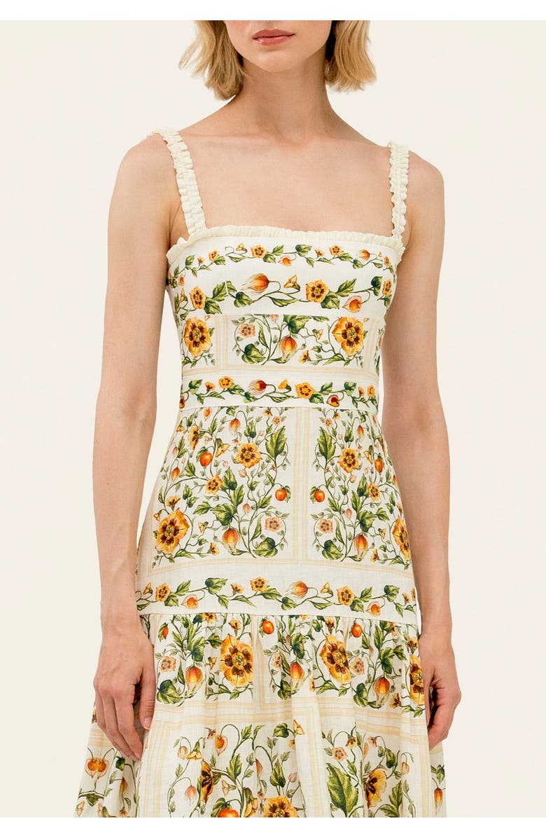 Agua by Agua Bendita Níspero Uchuva Midi Dress, Alternate, color, Multi