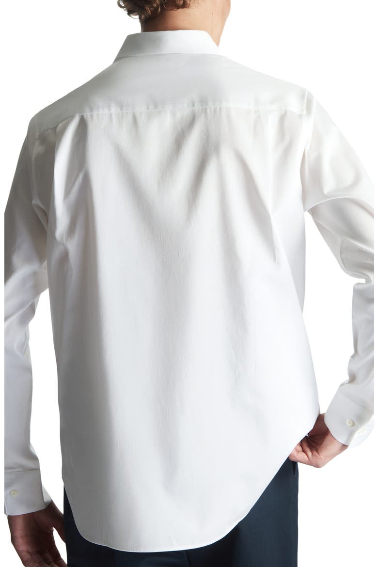 Regular Fit Cotton Poplin Dress Shirt, Alternate, color, WHITE