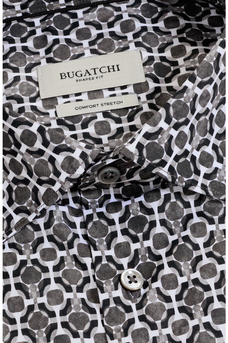 Axel Shaped Long Sleeve Patterned Shirt, Alternate, color, GRAPHITE