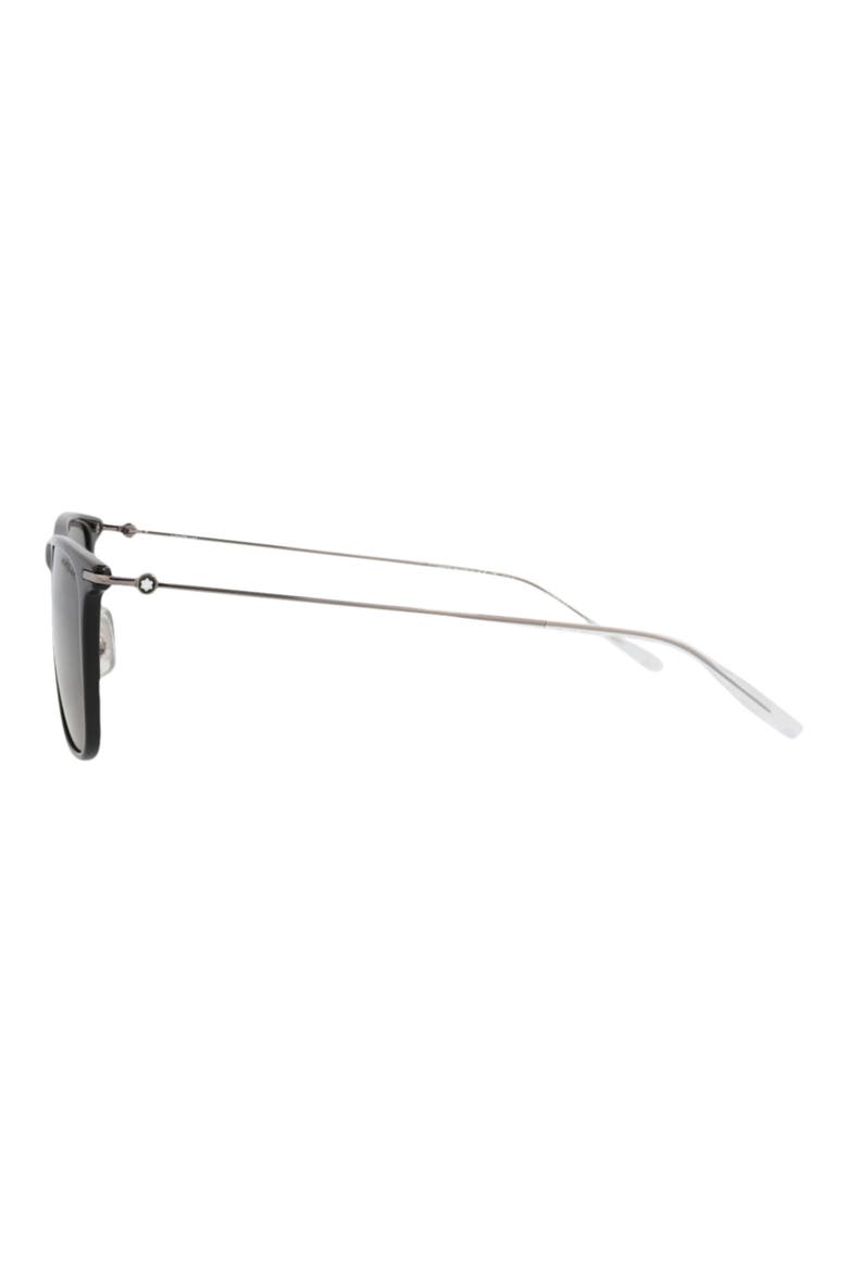 53mm Square Sunglasses, Alternate, color, BLACK RUTHENIUM GREY