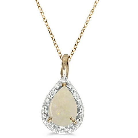 Pear Shaped Pendant Necklace