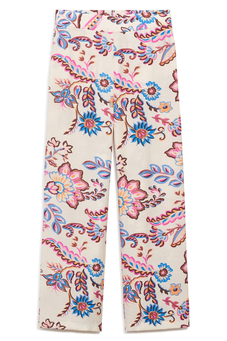 Floral Pants, Alternate, color, ECRU
