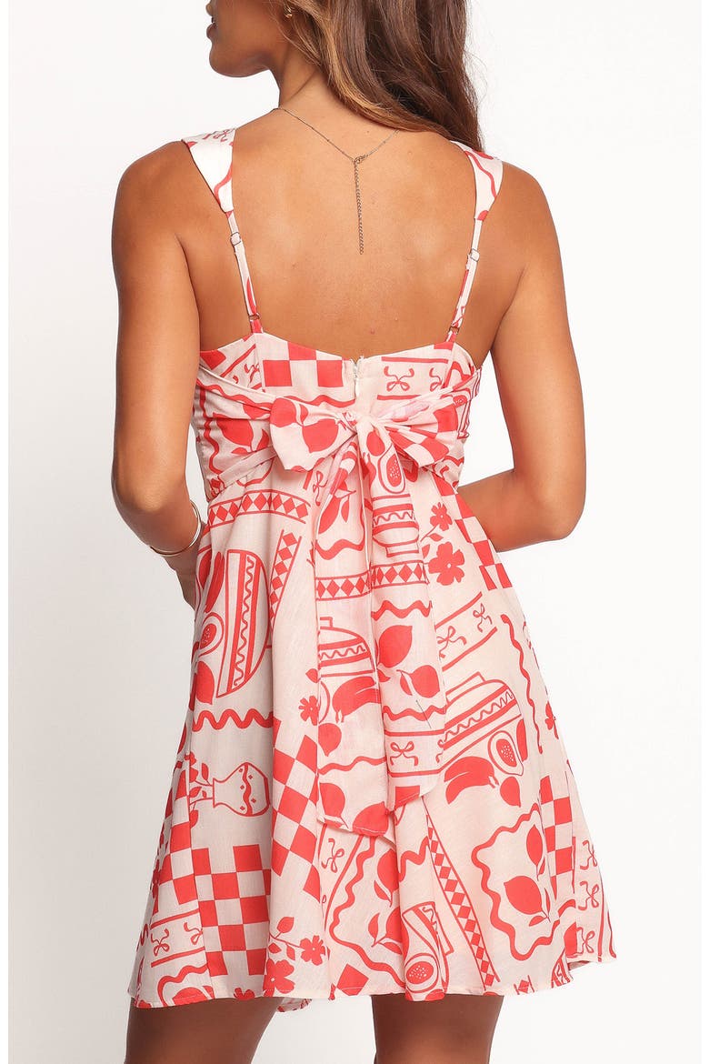 Sloan Allover Print Minidress, Alternate, color, RED PRINT