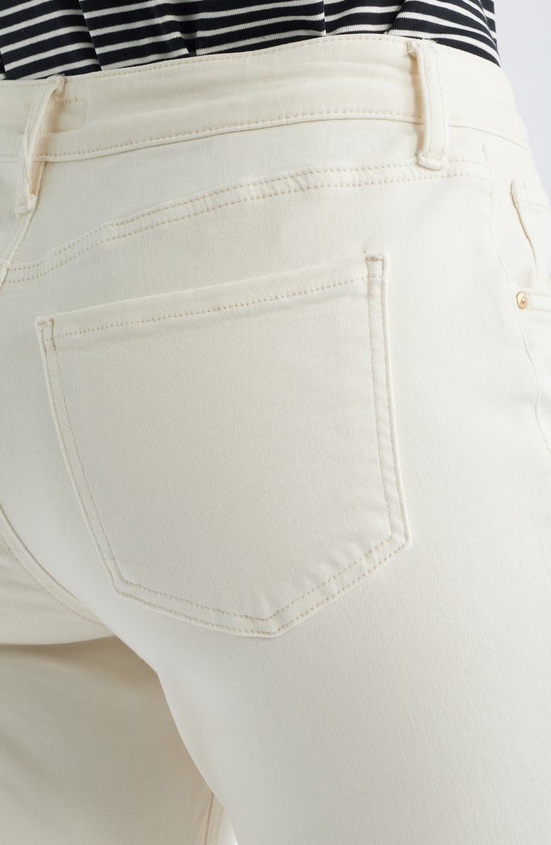KUT from the Kloth Kelsey Fab Ab High Waist Ankle Flare Jeans, Alternate, color, Ecru