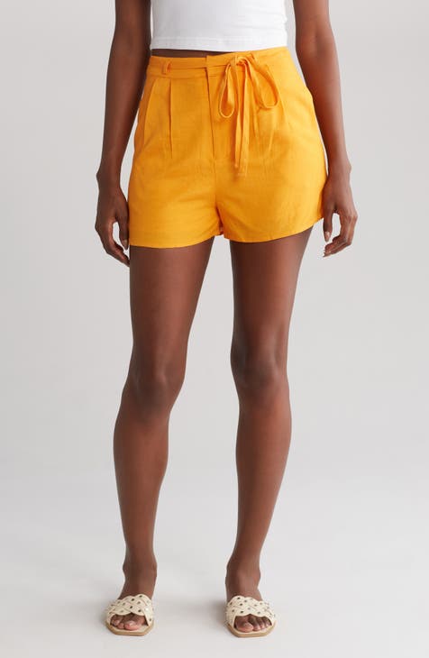 Cheers to Sunshine Linen Blend Shorts