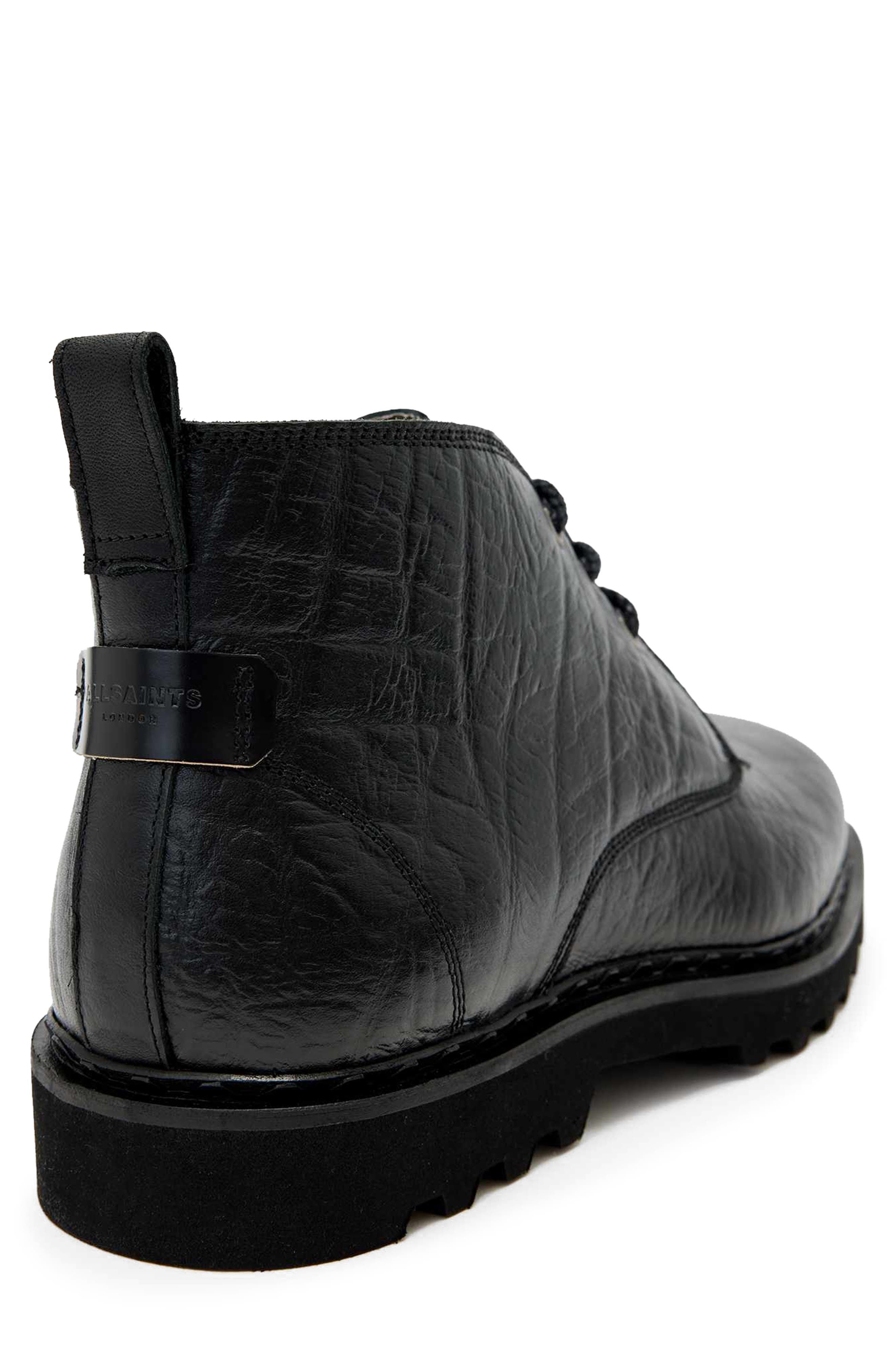 AllSaints Skiff Mid Boot, Alternate, color, Black Grain