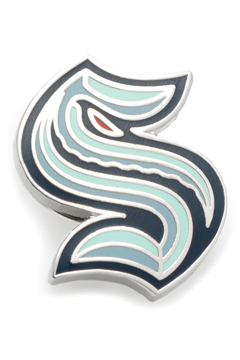 Seattle Kraken Lapel Pin, Main, color, TURQUOISE