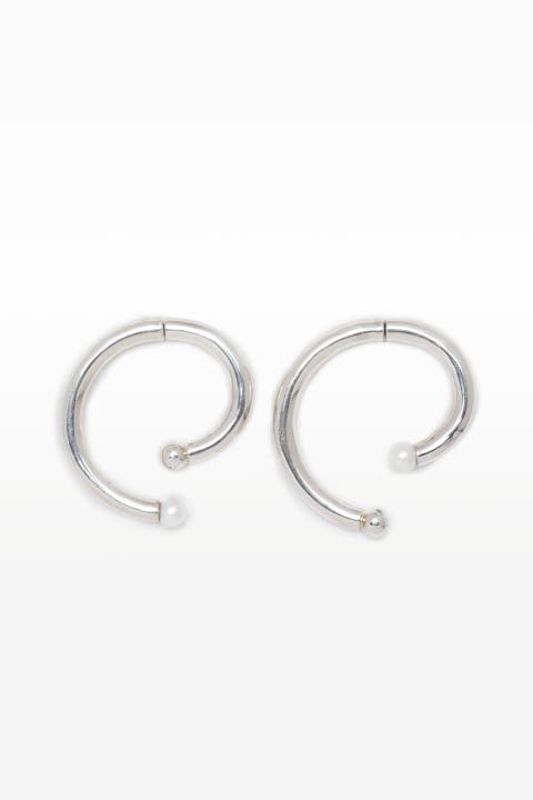 Swirl Pearl Earrings