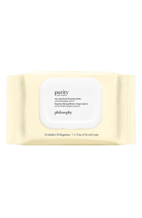 purity made simple one-step facial cleansing cloths
