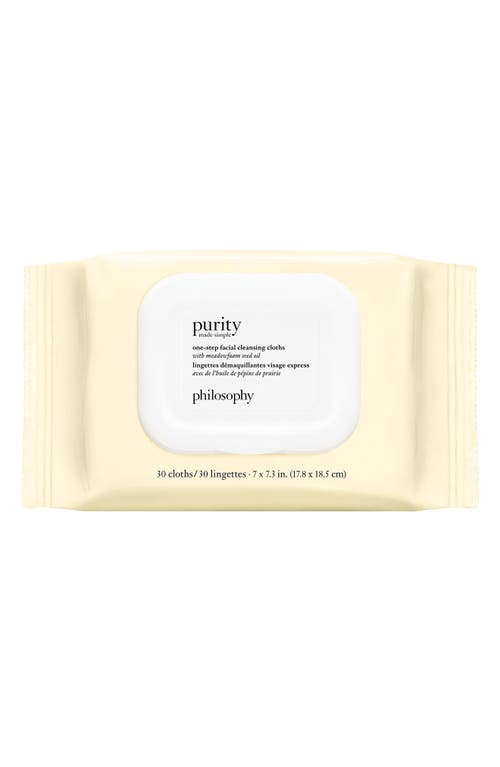 philosophy purity made simple one-step facial cleansing cloths  product