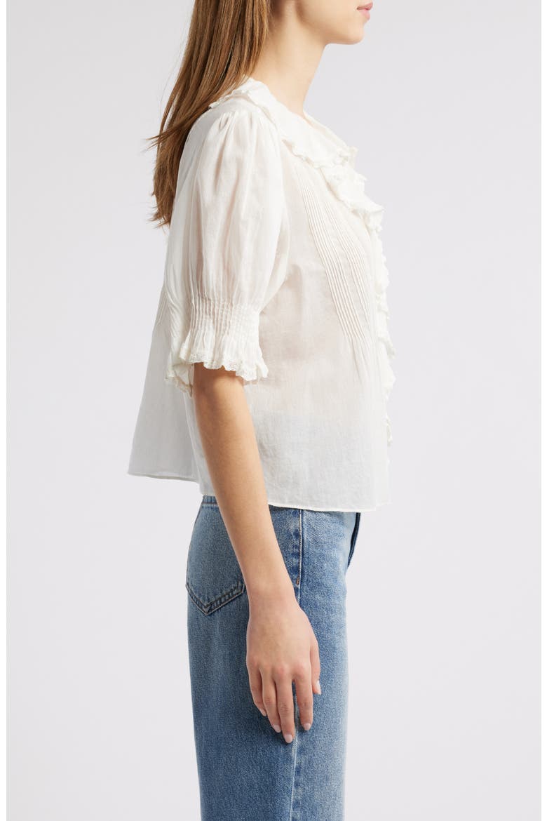 Henri Organic Cotton Voile Top, Alternate, color, SALT