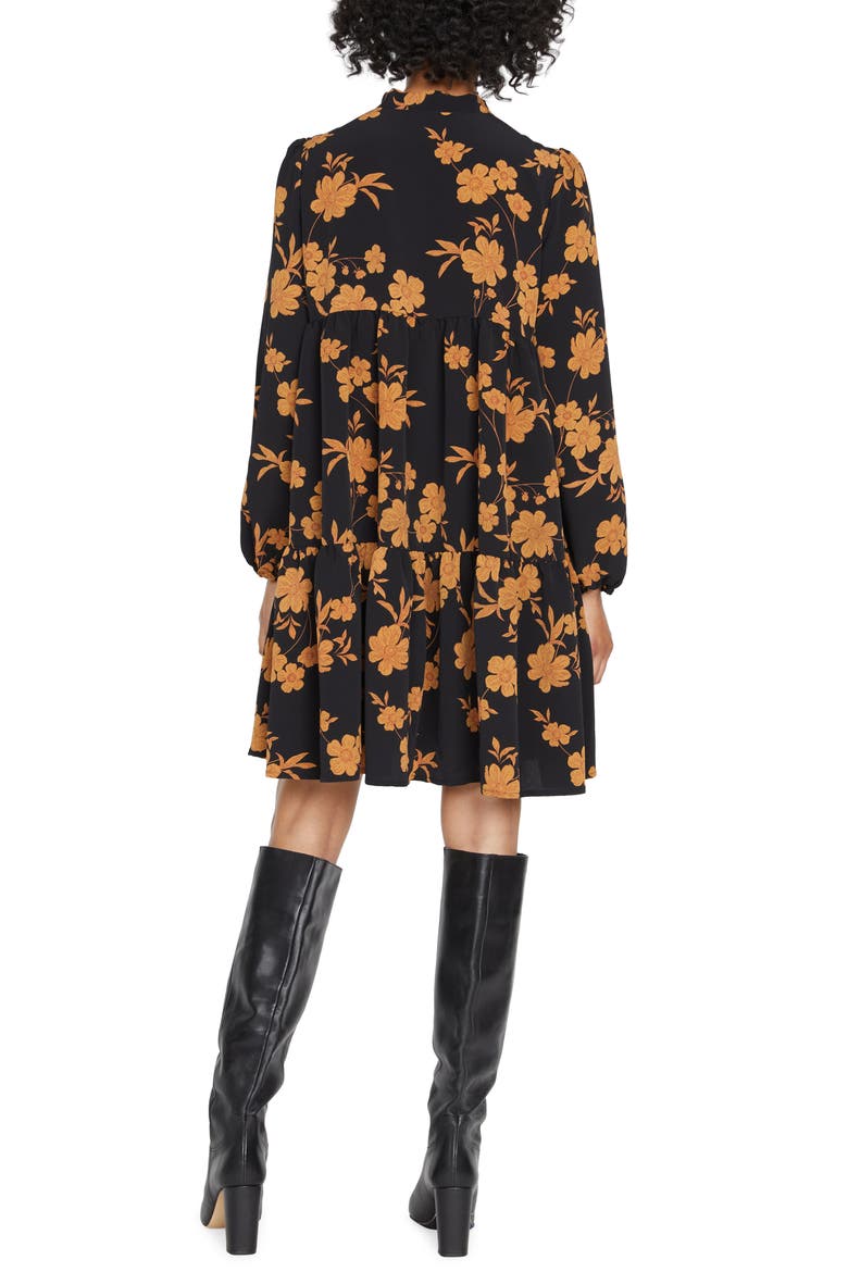 Feeling Prairie Long Sleeve Tiered Dress, Alternate, color, AUTUMN NIGHTS