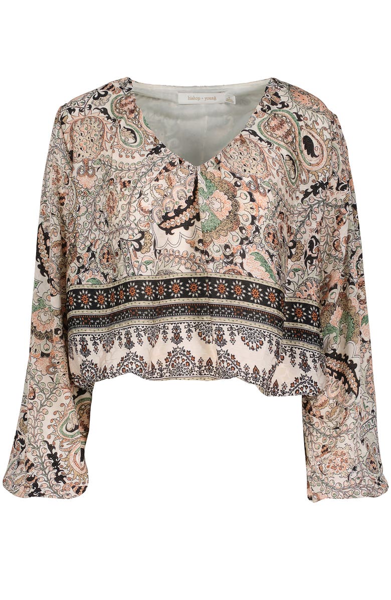Bishop + Young Maude Bubble Sleeve Top, Alternate, color, Chelsea Print