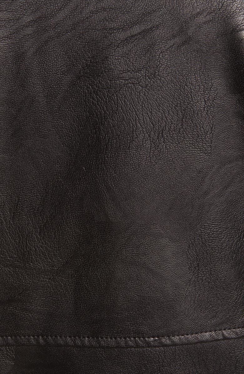 Levi's<sup>®</sup> Oversize Faux Leather Moto Jacket with Faux Fur Trim, Alternate, color, 