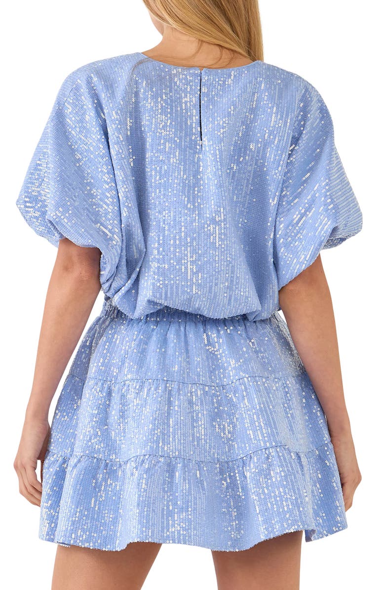 Endless Rose Sequins Crop Top, Alternate, color, Powder Blue