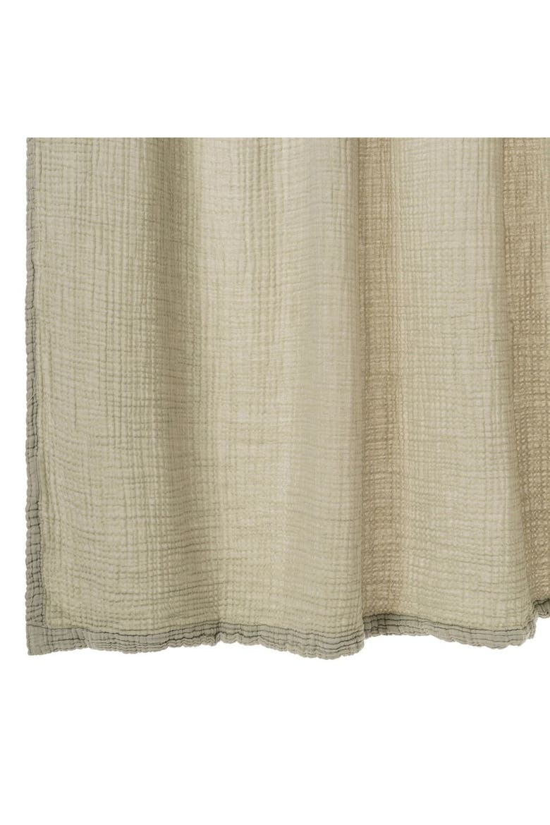 Soho Supersoft 4-Layer Cotton Gauze Shower Curtain, Alternate, color, Sage Green