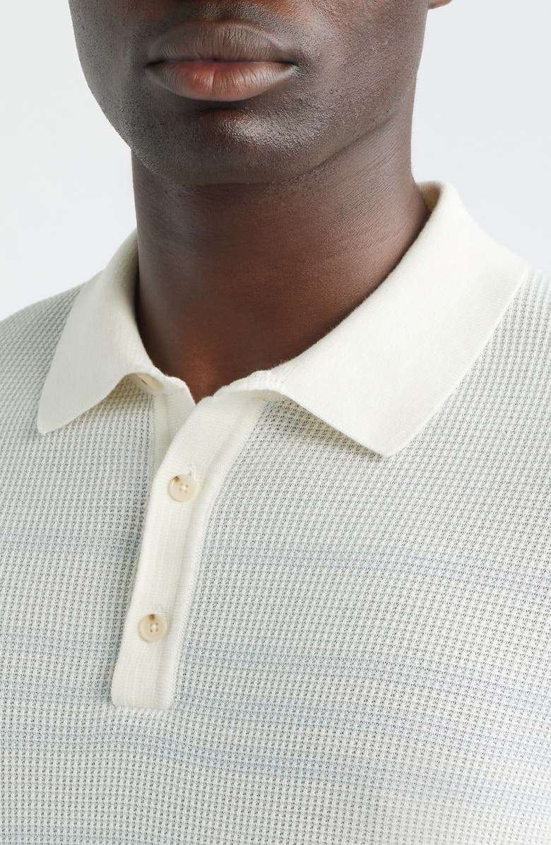 BOSS Lancio Polo Sweater, Alternate, color, Open White