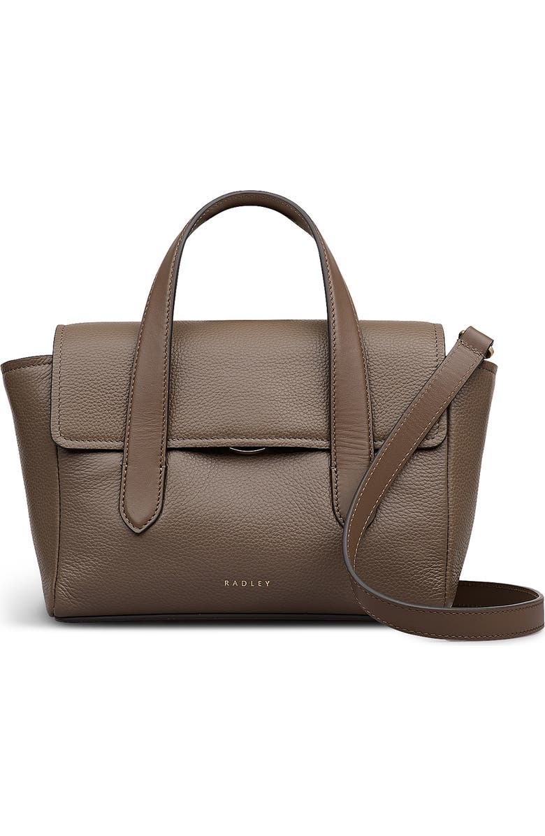 Radley Mayfair Lane Small Flapover Satchel Bag, Main, color, Coffee