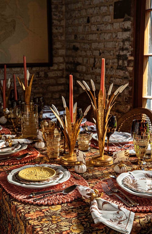 Juliska Willa Cotton Tablecloth In Brown