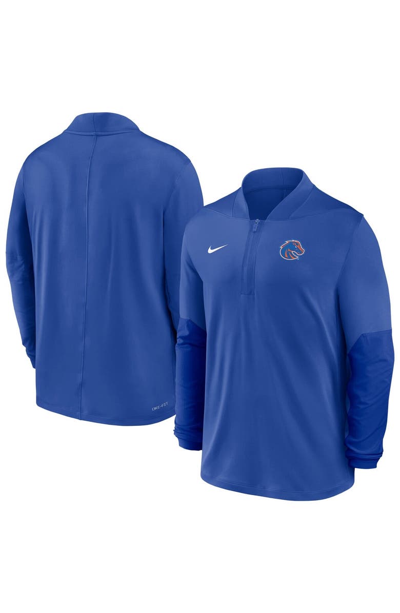 Nike Men's Nike  Royal Boise State Broncos Dri-FIT Half-Zip Pullover, Main, color, Royal