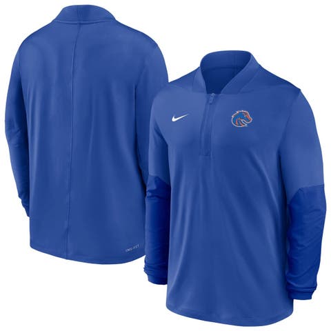 Men's Nike  Royal Boise State Broncos Dri-FIT Half-Zip Pullover