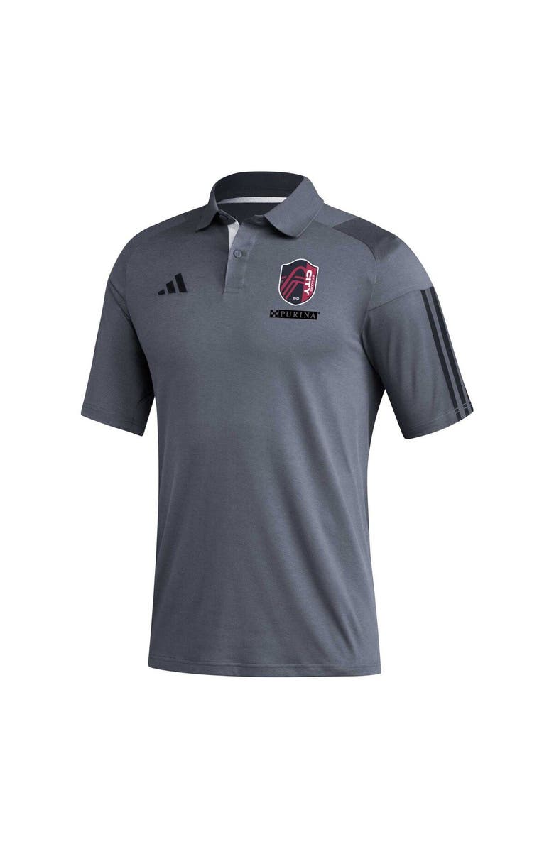 adidas Men's adidas Gray St. Louis City SC 2023 On-Field Training Polo, Alternate, color, Gray
