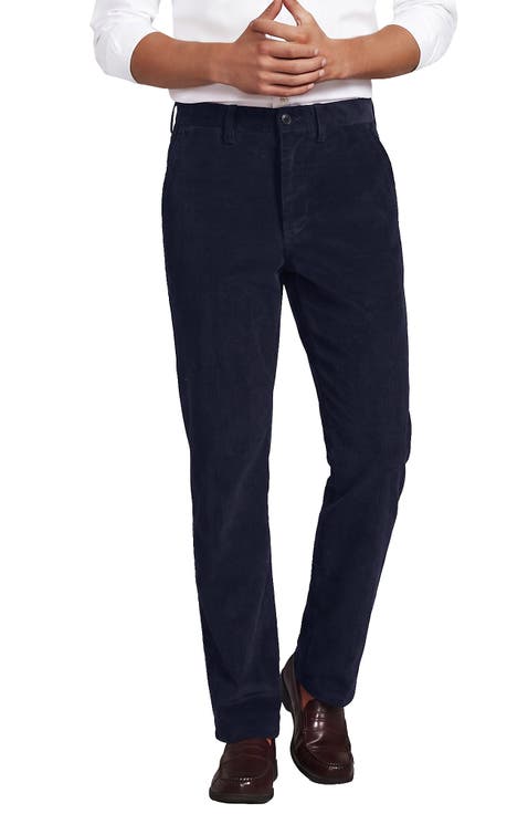 Corduroy Comfort Waist Traditional Fit Plain Front Pant