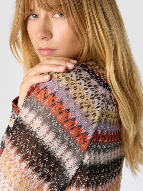 Missoni Long Sleeve Blouse In Lace In Multi