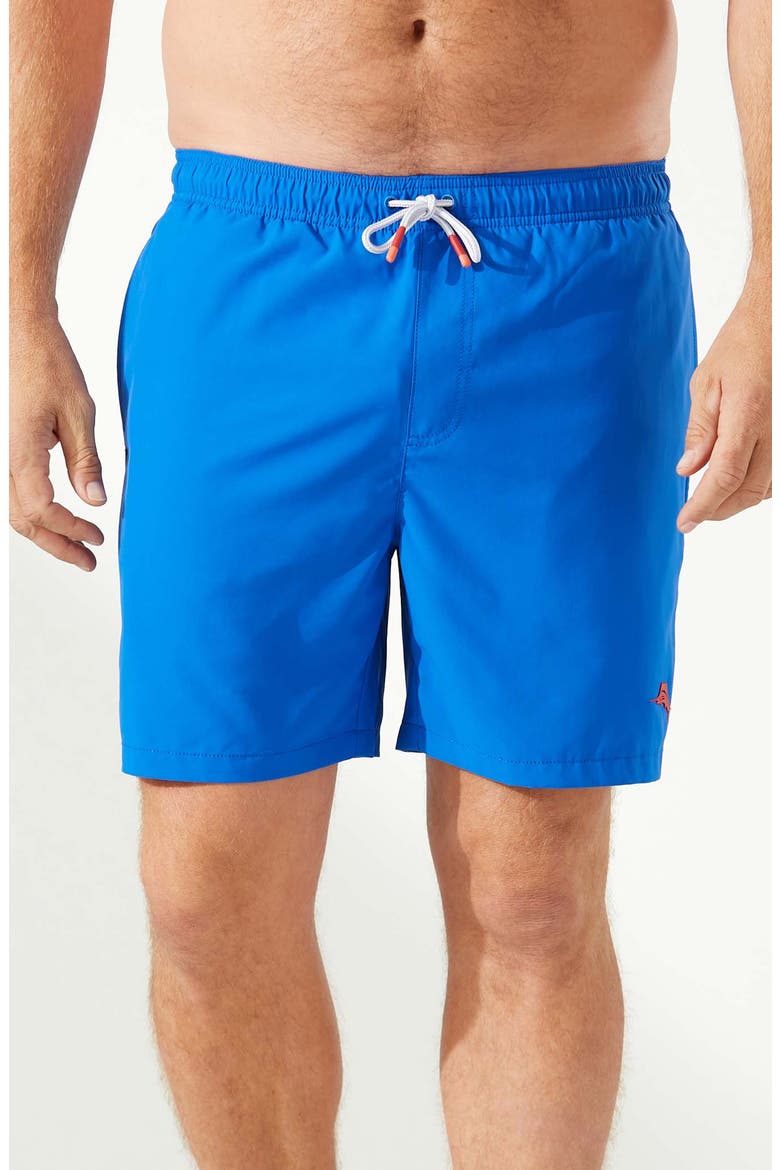 Naples Shore Swim Trunks, Main, color, COBALT SEA