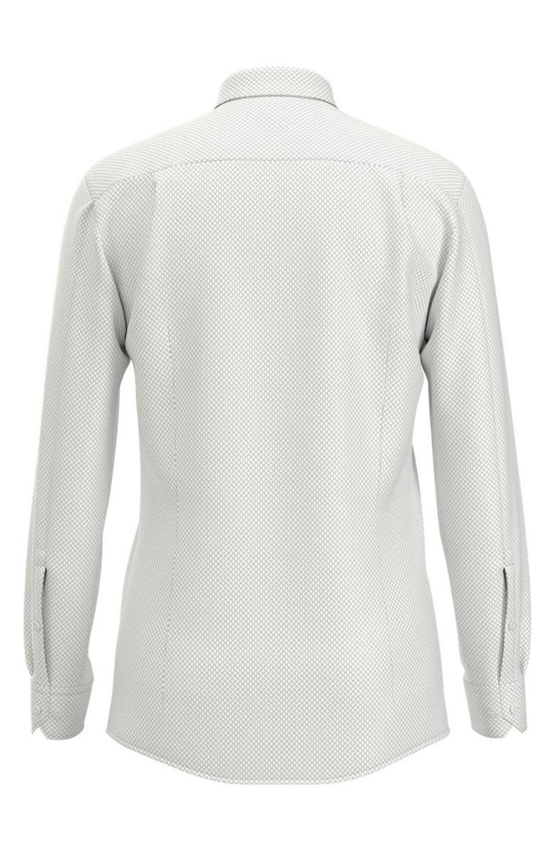 BOSS Elisha Extraslim Fit Micro Geo Print Button-Up Shirt, Alternate, color,